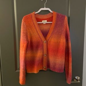 Multi colored stripped Anthropologie cardigan
